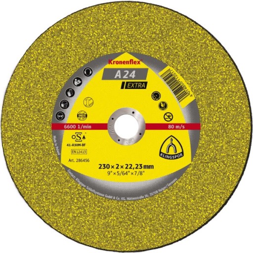 KOVOVÉ REZNÉ KOTÚČE 115 mm x 2,5 mm x 22,2 mm A24 Extra KLINGSPOR