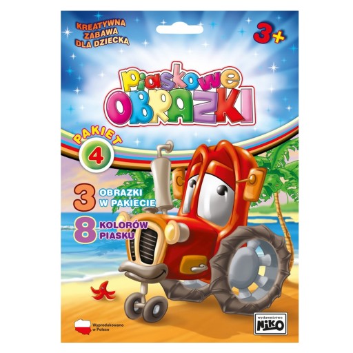 OBRÁZKY Z PIESKU. PIESKOVÉ MAĽOVANIE STRANY - BALENIE 4 ks