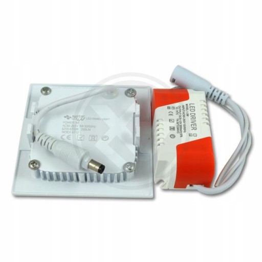 LED panel pod omietku štvorcový MALÝ 3W 80lm neutrálna farba 85 x 85 4000K