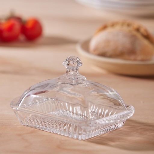 Miska na maslo, nádoba na maslo, sklenená maslovka Altom Design Venus, 17 cm