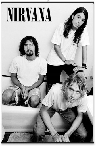 Hudobný plagát kapely Nirvana Band nástenné plagáty do obývačky 61x91,5 obrazov