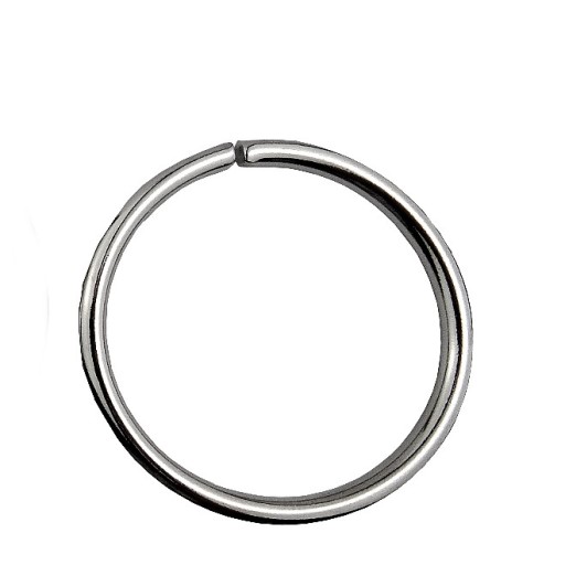 Prsteň 40mm SILVER 1ks do kabelky 40023