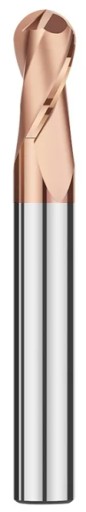 Karbidová guľová fréza HRC 55 2F R 2mm fi 4mm R2x8x50x4D