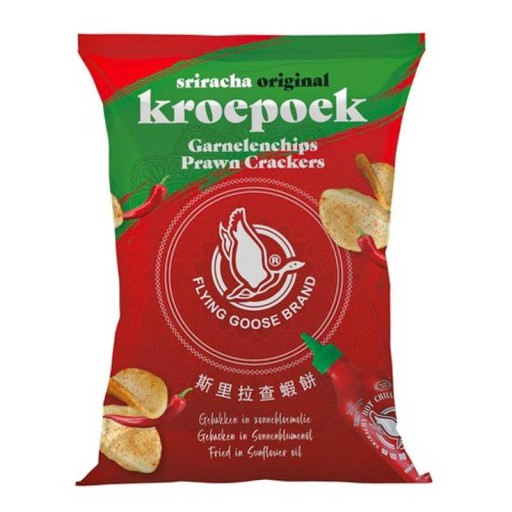 Pufované krevetové lupienky so sriracha chilli 80g