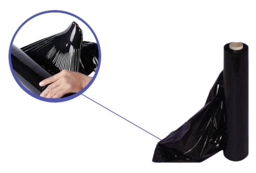 STRETCH FÓLIA 1,5KG ČIERNA STRETCH ČIERNA