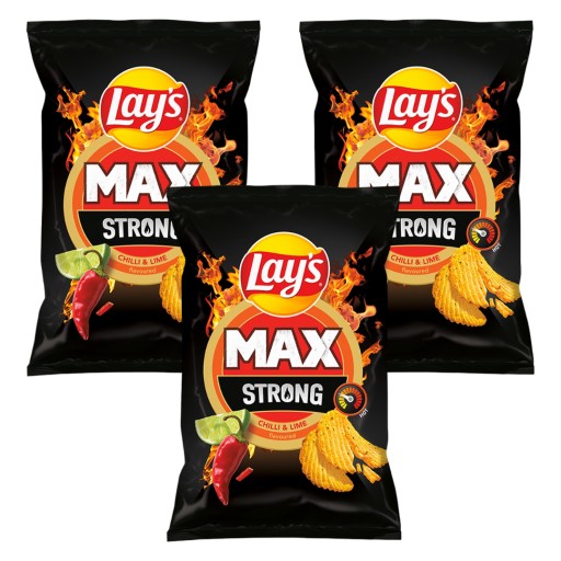 Lay's Max Strong Lays pálivé čili a limetka 3x 120 g