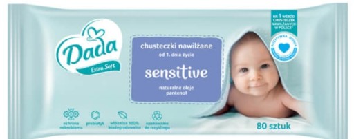Dada Extra Soft Sensitive vlhčené obrúsky 80 ks.
