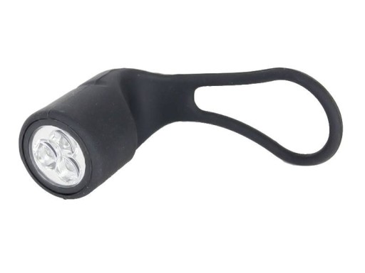 PREDNÉ SVETLO NA BICYKEL 3 LED SILIKÓNOVÉ ČIERNA