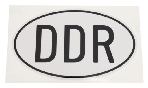 Samolepka DDR 150x90mm MZ SIMSON SKODA PRL RETRO