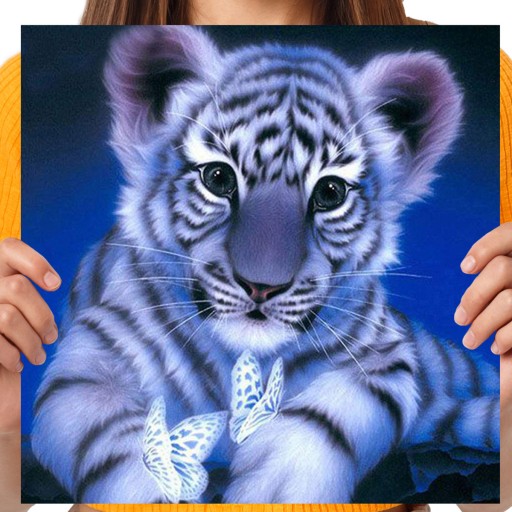 DIAMANTOVÁ VÝŠIVKA Diamantová maľba 5D diamantová mozaika pre deti Tigger