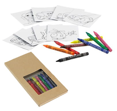 SADA FAREBNICE 8 pasteliek 8 omaľovánok