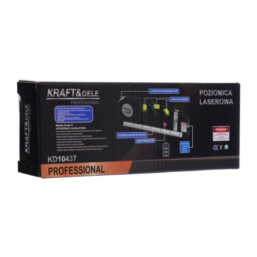 LASEROVÁ ÚROVEŇ 250CM ZMERAJTE 3 LASEROVÉ REŽIMY