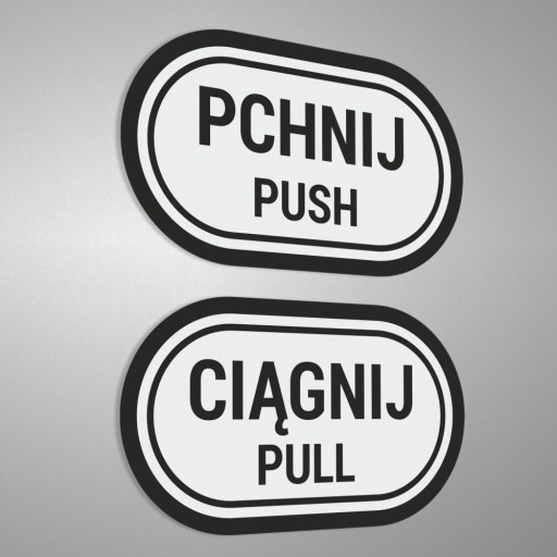 Push Pull - Push Pull - samolepky 7x12