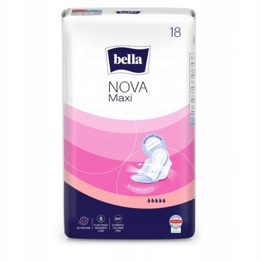 BELLA Nova Maxi hygienické vložky 18 ks