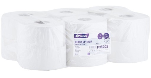 2x Toaletný papier 2-vrstvový 19cmx140m biely