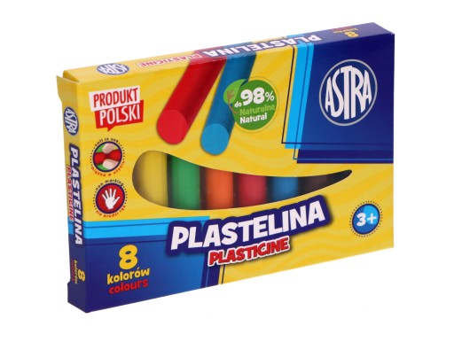 ASTRA plastelína 8 farieb ORIGINÁL