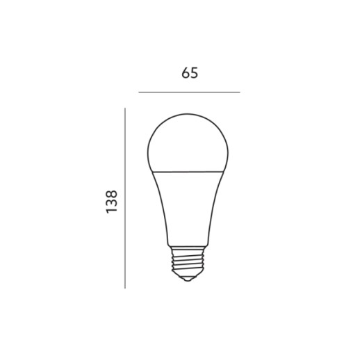 E27 LED žiarovka 18W=130W 3000K 1950lm