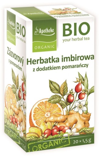 ZÁZVOROVÝ ČAJ - POMERANČ BIO 20 x 1,5 g - APOTH
