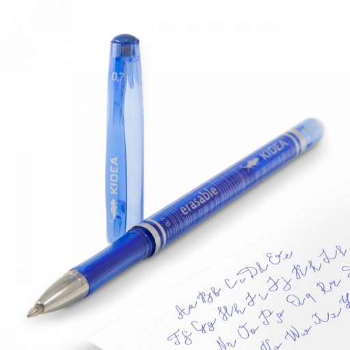 KIDEA VYMAZATEĽNÉ PERO, MODRÉ, 0,7 mm, Zmazateľné, zmazateľné, s gumou