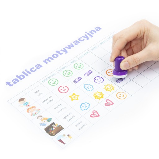 KIDEA STAMPS MOTIVAČNÉ PEČIATKY SMILES 9 ks