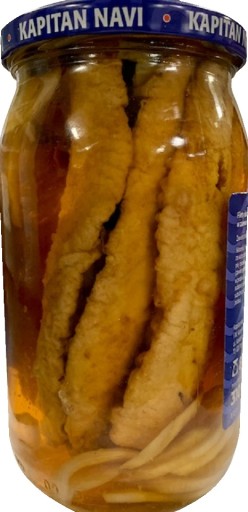 PLÁTKY SLEDE VYPRAŽENÉ V OCTE S CIBUĽOU 800G NAVI