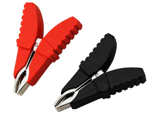 2x CROCODILE CLIPPS ŽABIE SVORKY PRE ŠTARTOVACIE KÁBLE USMERŇOVAČ 30A SADA