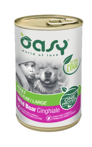 OASY ONE PROTEIN KRMIVO PRE DOSPELÝCH MOKRÉ PSY BOAR, 400 g