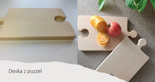 BUK drevená doska na krájanie, puzzle