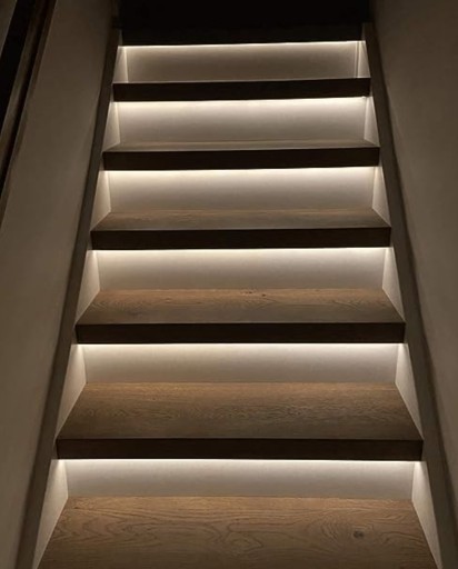 LED pásik na schody/schodíky, neutrálna biela, 12V