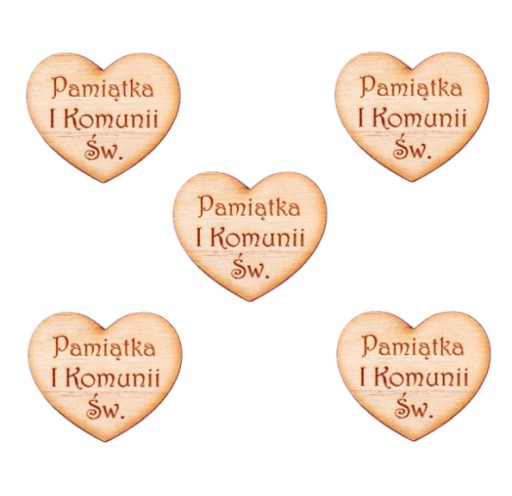 SRDCE na UPOMIENKY A SPOJENIE 3cm na anjelske srdiecka, preglejka, 5 kusov