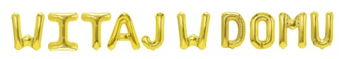 Baby Shower Welcome Home Nápis Golden Gold Banner