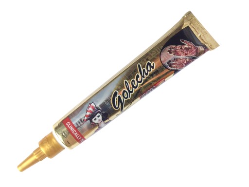 GOLECHA Henna na dočasné tetovanie ČIERNA v tube BEZ PPD 25g originál