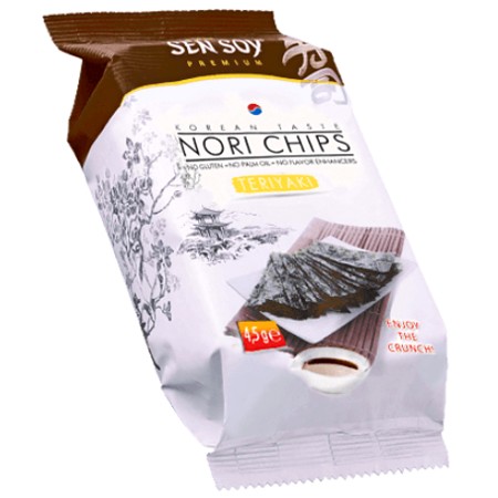 Čipsy na riasy Nori Teriyaki 4,5 g - Sen Soy