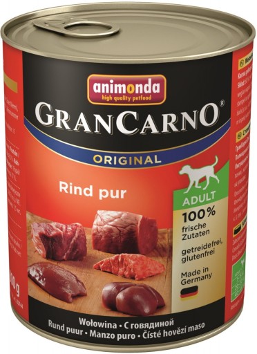 ANIMONDA Grancarno ADULT Hovädzie mäso 800g