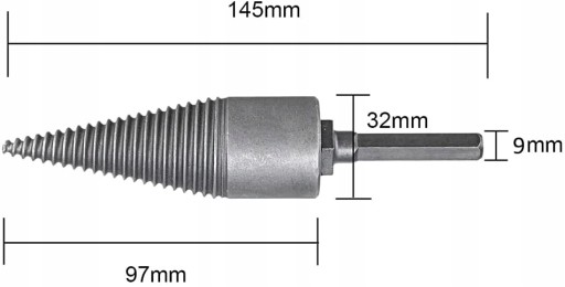 Štiepačka Šneková Štiepačka na štiepanie palivového dreva VŔTAČKA VŔTAČKA 32mm