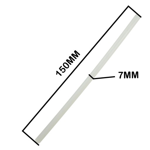 Rúry na horúce lepidlo, priemer 7 mm, sada 20 kusov