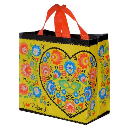 Nákupná taška 24L 35x20x35 Folklórna 1 ks žltá