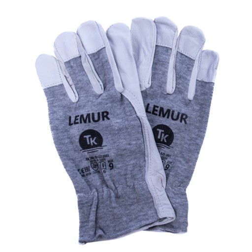 MONTÁŽNE RUKAVICE KOŽA/BAVLNA TK LEMUR VEĽKOSŤ 9