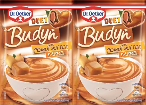 DR. Oetker Puding Duet arašidové maslo karamel 2x40 g
