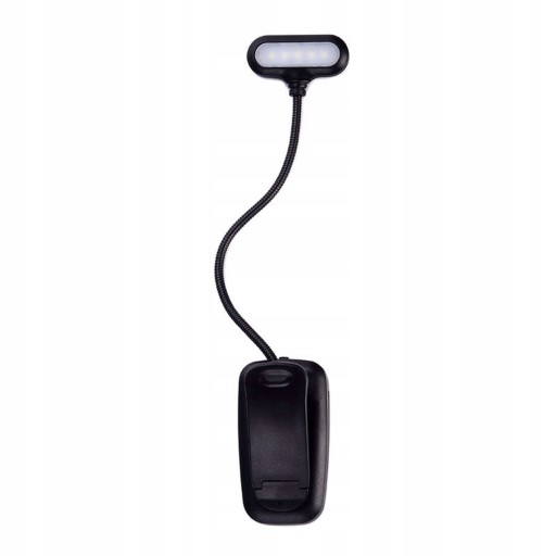 Stolná LED lampa Alogy s klipom Bezdrôtová na čítanie Čierna