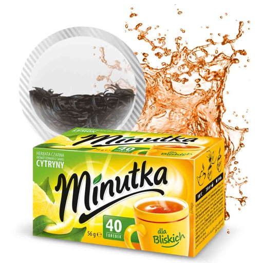 Klasický čierny čaj Lemon Express 40T poľský čaj Minutka