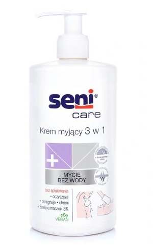 Seni Care Čistiaci krém 3v1 urea 3%, 500 ml