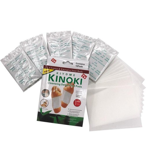 KINOKI ČISTIACE NÁPLAHY DETOXIKAČNÉ OD TOXÍNOV NA NOHY 10 KS