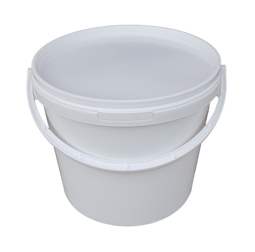 Plastové vedro s vekom, biele vedro, 10L