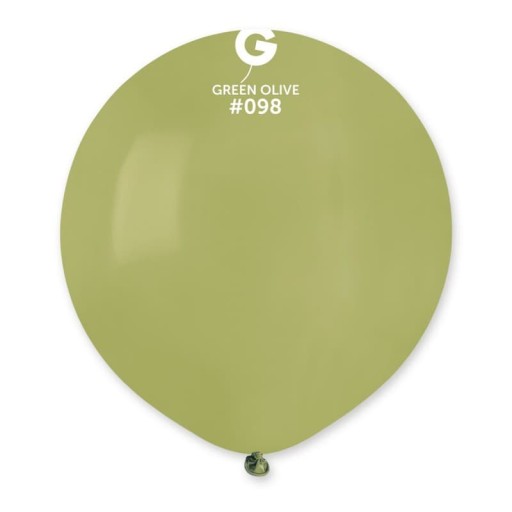 Pastelové olivové balóniky Gemar 48cm 1 ks