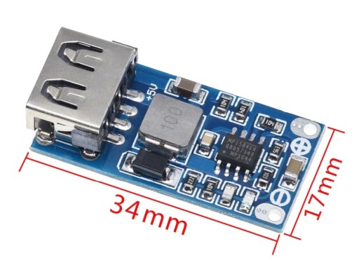 772 USB nabíjací modul 5V 3A 12V-24V Zostup