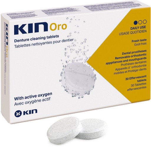 KIN ORO TABLETY NA ČISTENIE ZUBOV 30 ks