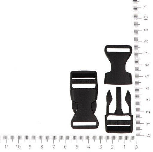 Plastová pracka na opasok 2cm 20mm - 6 ks