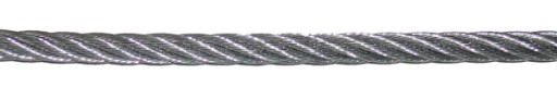 1m Lano Oceľové lanko 8mm 6x19+FC pozinkované - narežeme na mieru