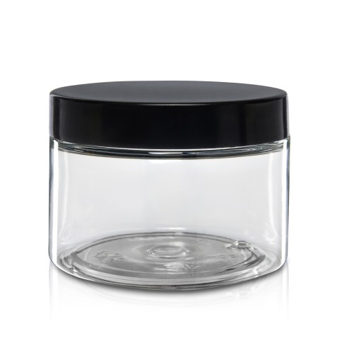 150ml PET plastová krabička s čiernym PP uzáverom